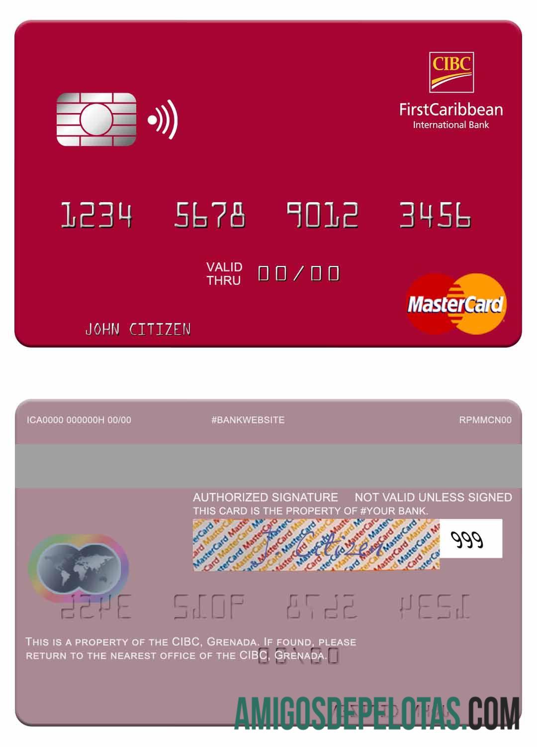 Grenada CBIC Mastercard exemplo